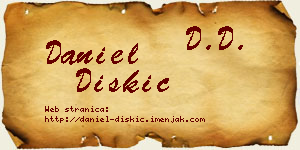 Daniel Diskić vizit kartica
